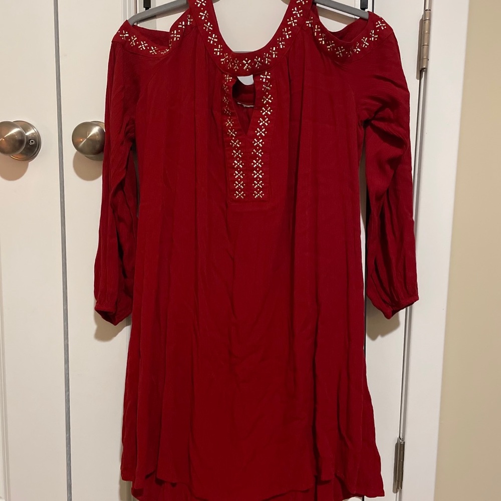 Open shoulder dress